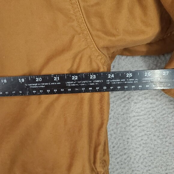 Gap Jacket Mens Medium Military Fishtail Parka Removable Hood Liner Brown Canvas - Picture 8 of 13